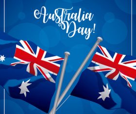 Happy Australia day festival design vector 02