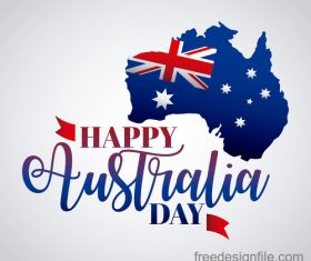 Happy Australia day festival design vector 04