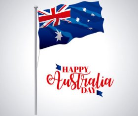 Happy Australia day festival design vector 06