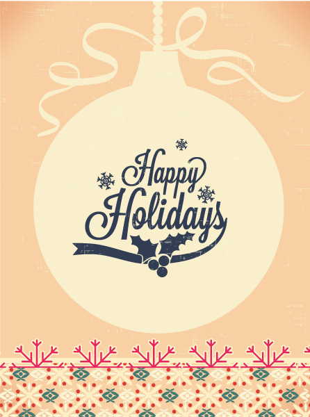 Happy Holidays background 2 design vector
