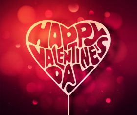 Happy valentine day blurs background vectors