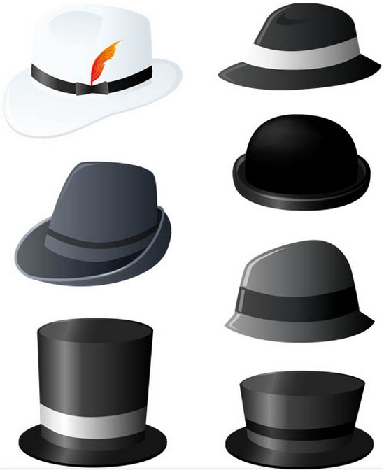 Hats graphic vectors material