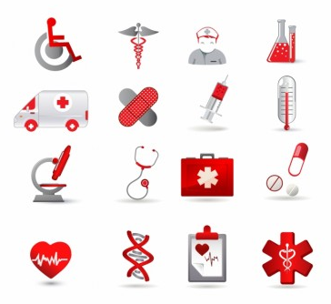 Health Care Icon Set vector graphics