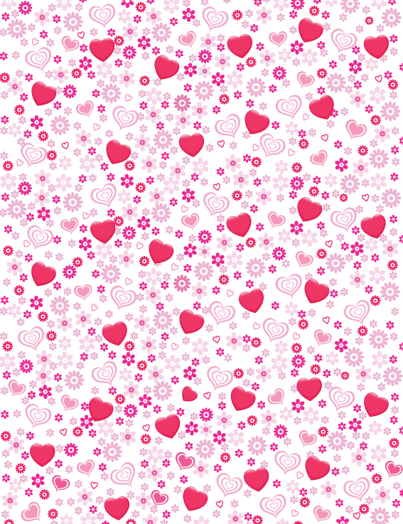 Hearts pattern vector design