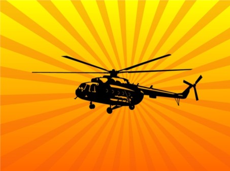Helicopter Art vectors graphics