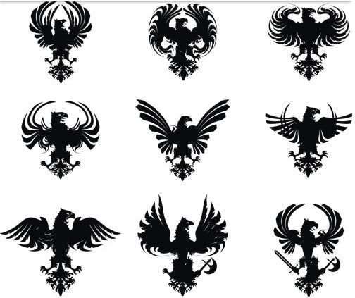 Heraldic Dragons Illustration vector