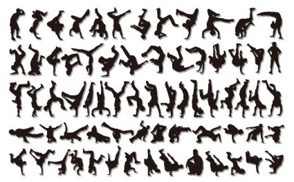 HipHop Silhouettes vector