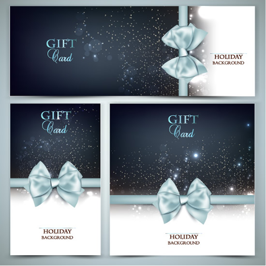 Holiday gift cards 1 vector