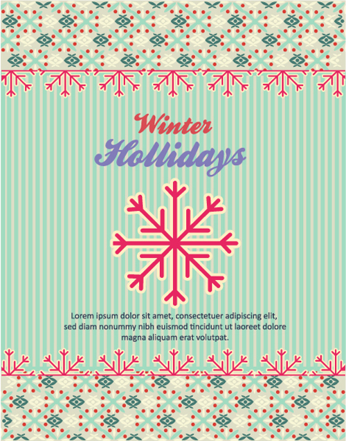 Holidays winter background 1 vector