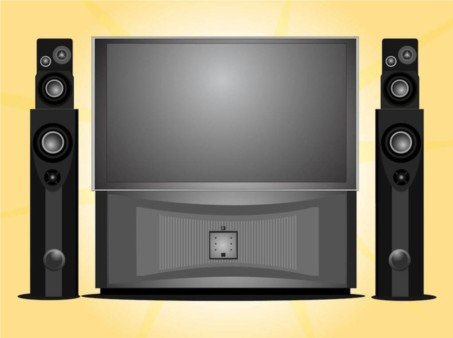 Home Entertainment System vector