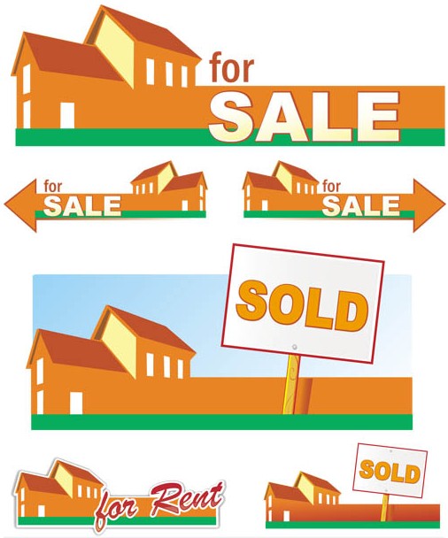 Home Sale Banners art vector