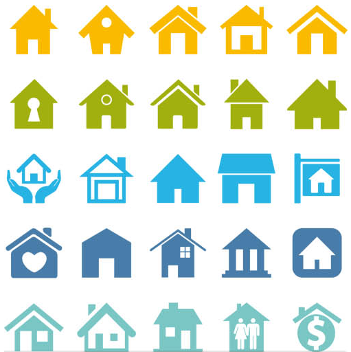 House Icons vectors