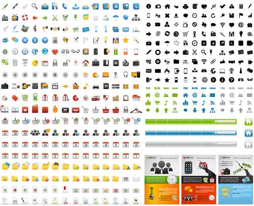 Icons Mix graphic 2 creative vector