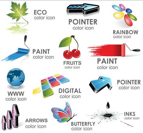Icons graphic vector