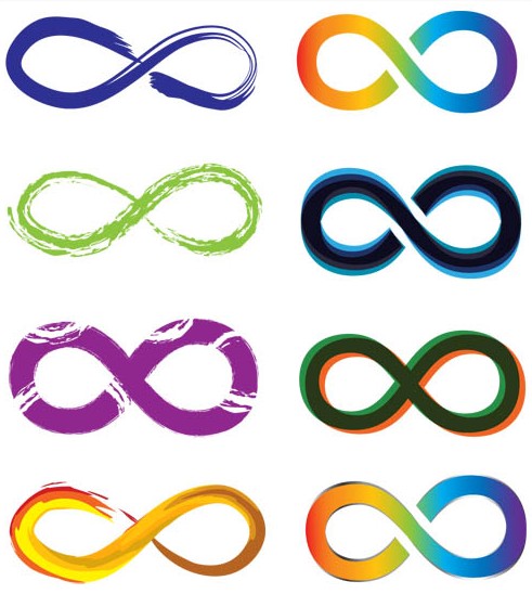 Infinity Color Logo graphic vector graphic