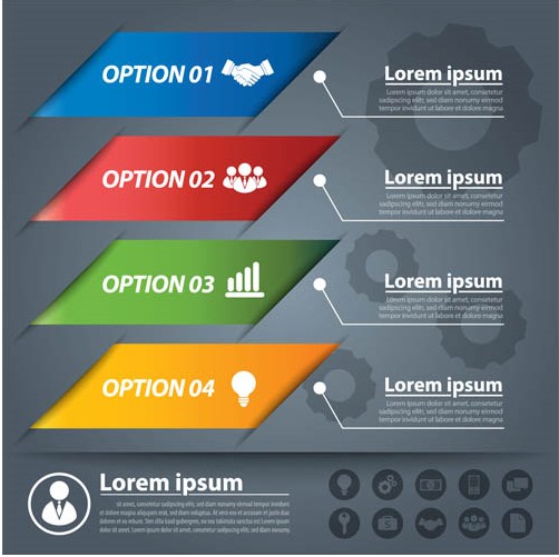 Infographic Backgrounds 34 vector design