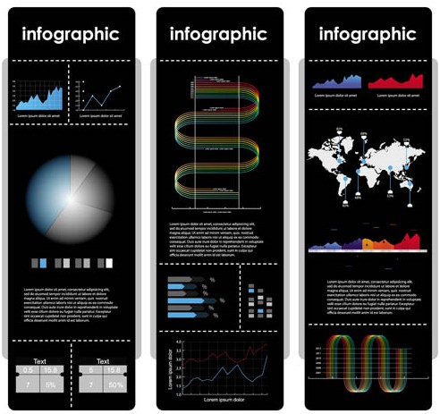 Infographic Banners set vector
