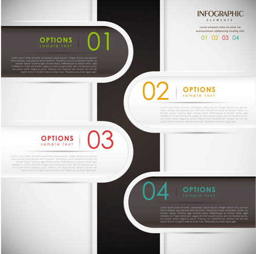 Infographics Backgrounds 18 vector material