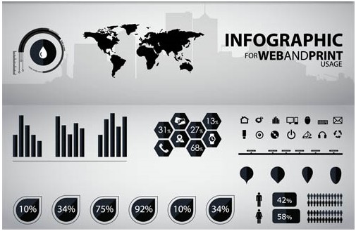 Infographics Elements vector graphics