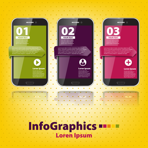 Infographics background 1 vector material