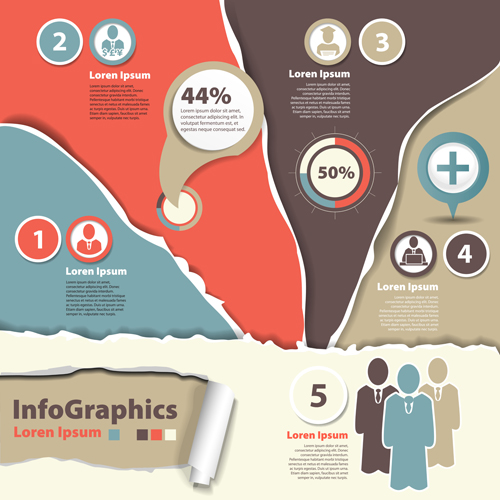 Infographics background 15 vector material