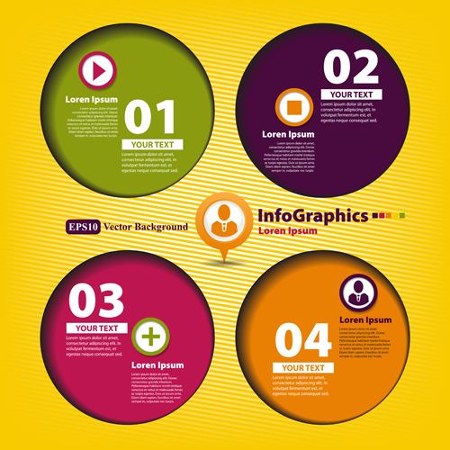 Infographics background 5 vector material