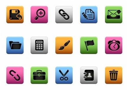 Interface Icons vector