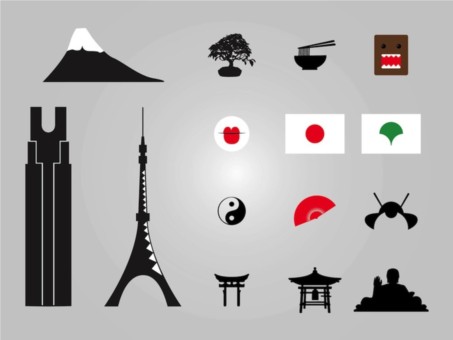Japanese Icons Illustration vector