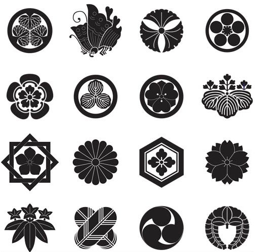 Japanese Ornaments vectors free download