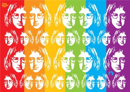 John Lennon Art vectors material