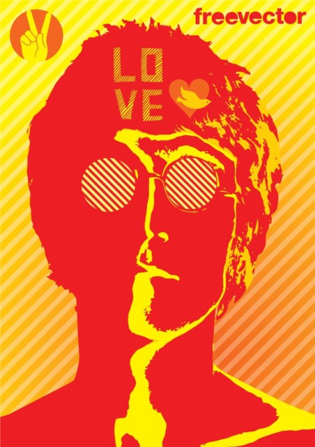 John Lennon vector graphics