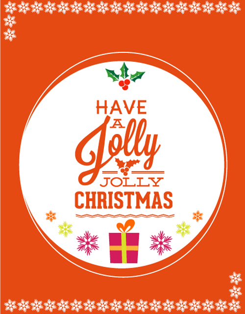 Jolly Christmas background 1 vector design