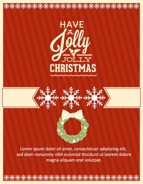 Jolly Christmas background 3 vector design