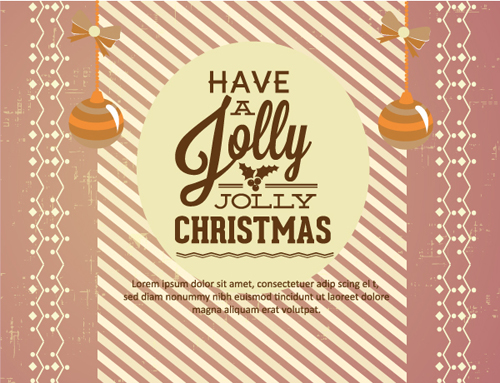 Jolly Christmas background 5 vector design