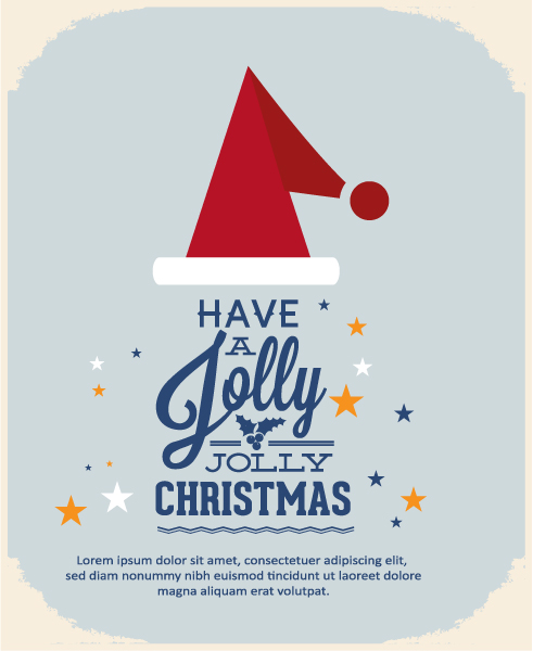 Jolly Christmas background 7 vector design