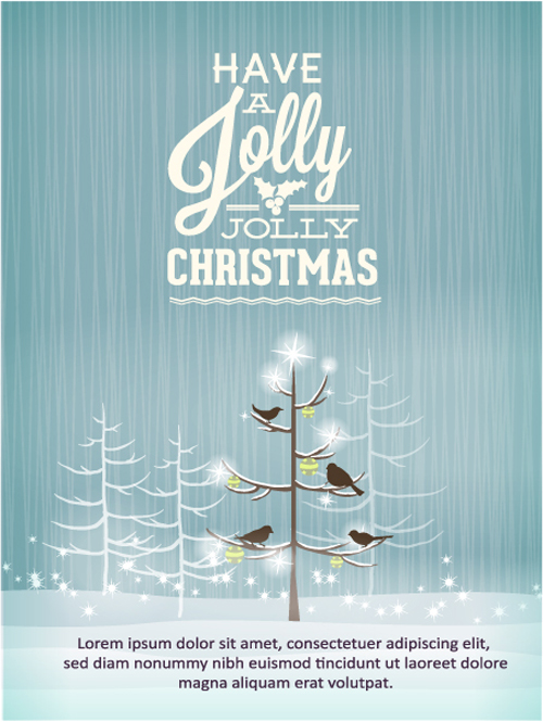Jolly Christmas background 8 vector design