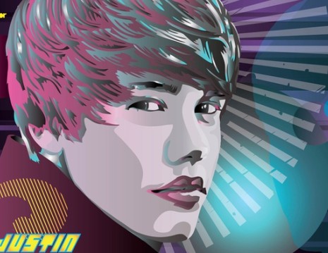 Justin Bieber World vector graphics