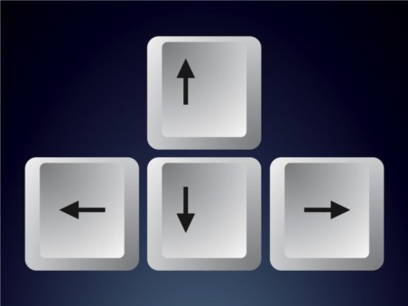 Keyboard Arrows set vector