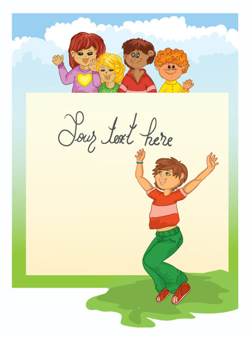 Kids background Illustration vector
