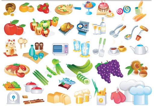 Kitchen Icons free vector