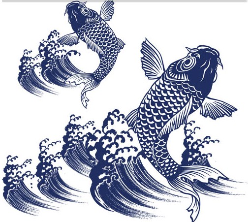 Koi Fish graphic vectors