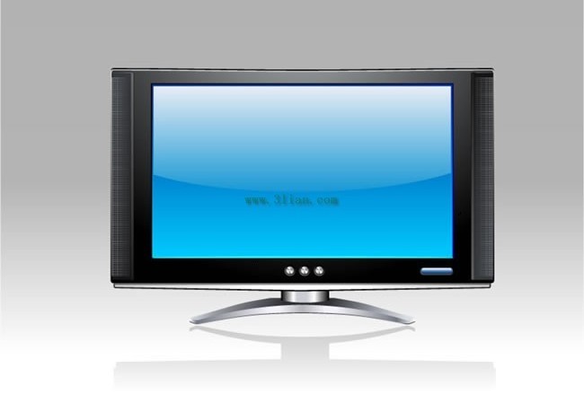 LCD TV picture vector
