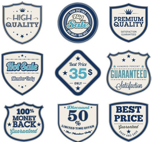 Labels free vector