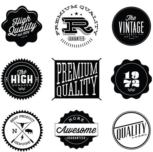 Labels graphic vector free download