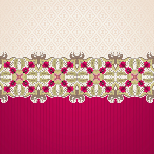 Lace floral background 2 vector