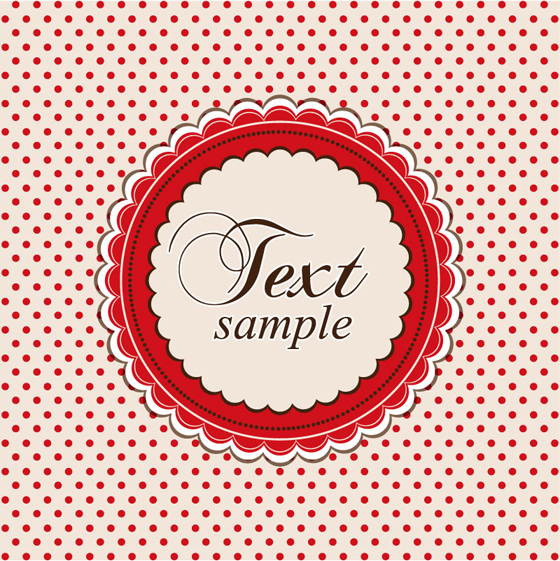Lace frame background vector