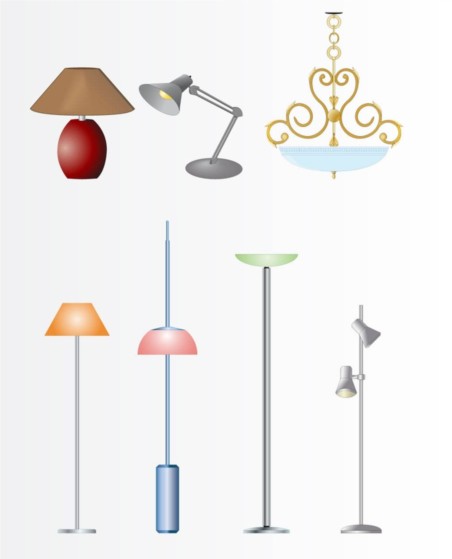 Lamps And Lights vector