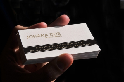 Lawyer business card design vector