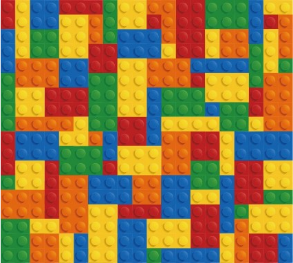 Lego Brick Backgorund Graphic vector