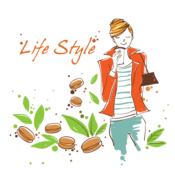 Life style 1 vector graphic